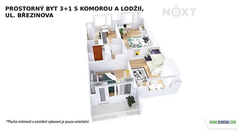 Pronájem bytu 3+1, Šumperk, Březinova, 73 m2