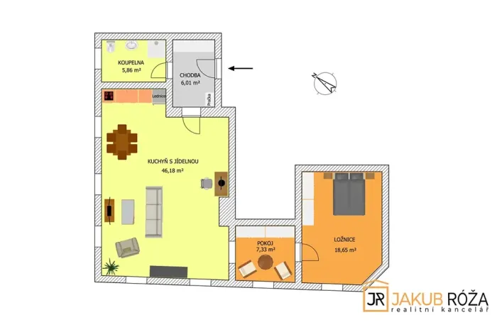 Pronájem bytu 3+kk, Vrchlabí, Na bělidle, 84 m2