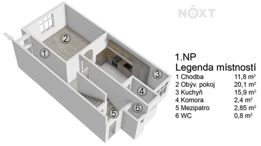 Prodej rodinného domu, Znojmo, Jarošova, 136 m2