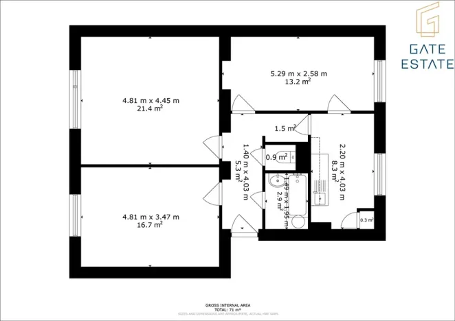 Prodej bytu 3+1, Jedlová, 71 m2