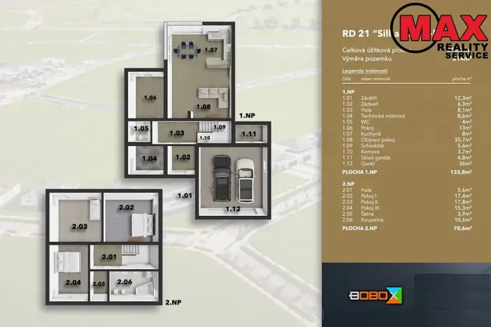 Prodej rodinného domu, Vysoký Újezd, Na Horizontu, 216 m2