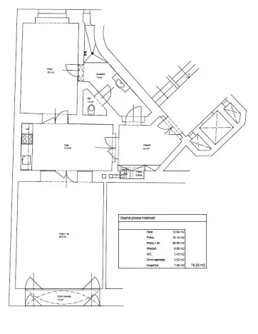 Pronájem kanceláře, Praha - Staré Město, Martinská, 76 m2
