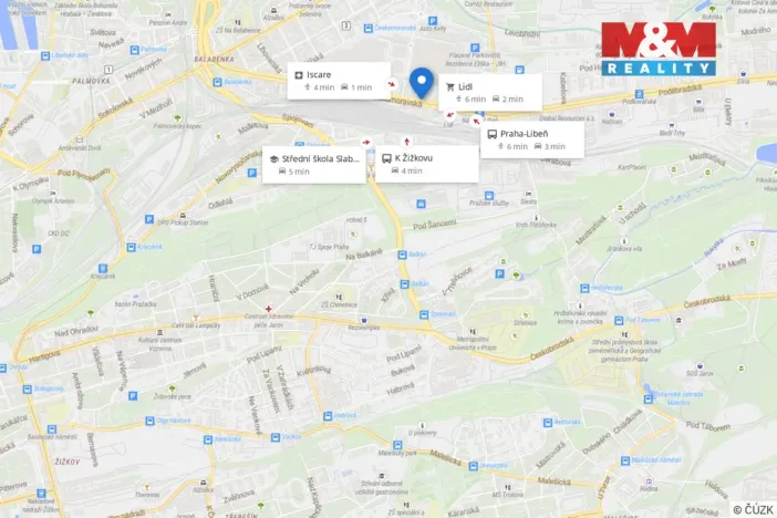 Prodej bytu 2+kk, Praha - Libeň, Českomoravská, 49 m2