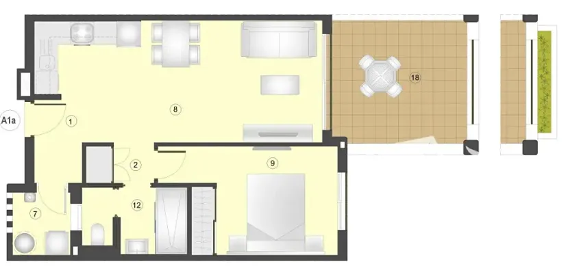 Prodej bytu 2+kk, Pulpí, Španělsko, Calle Mar de Alborán, 59 m2