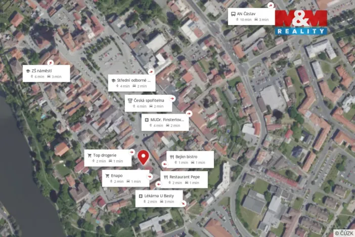 Pronájem bytu 1+kk, Čáslav - Čáslav-Staré Město, Klimenta Čermáka, 26 m2