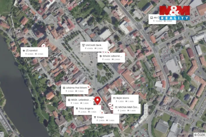 Pronájem bytu 1+kk, Čáslav - Čáslav-Staré Město, Klimenta Čermáka, 24 m2