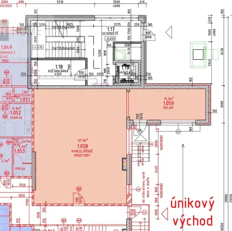 Pronájem kanceláře, Kutná Hora, 80 m2