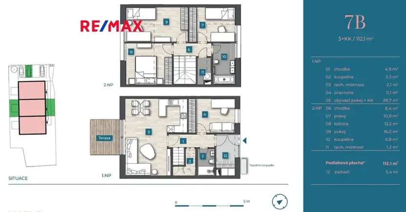 Prodej bytu 5+kk, Kutná Hora, Radimova, 114 m2