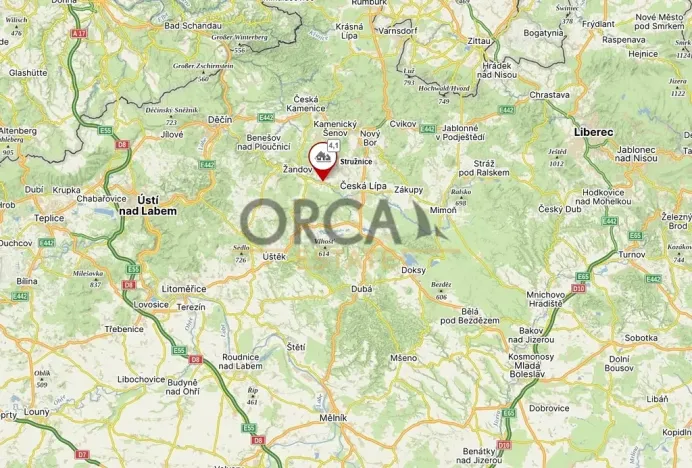 Prodej podílu pozemku, Stružnice, 423 m2