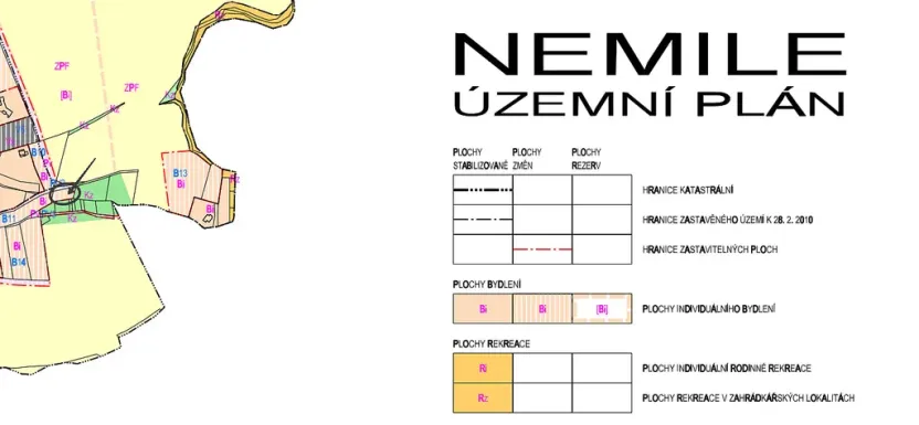 Prodej pozemku, Nemile, 705 m2