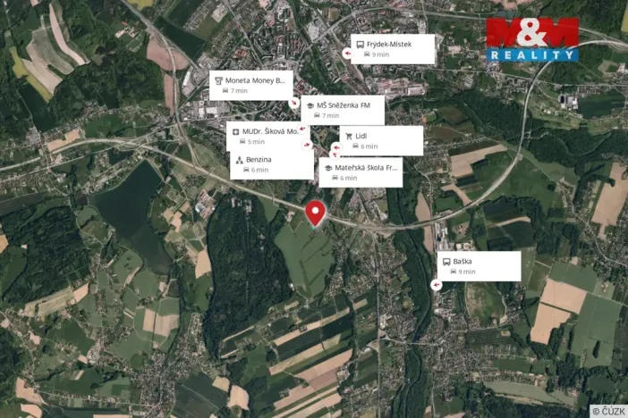 Prodej pozemku pro bydlení, Frýdek-Místek - Místek, 6574 m2