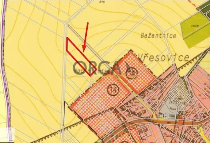 Prodej pole, Vřesovice, 3057 m2