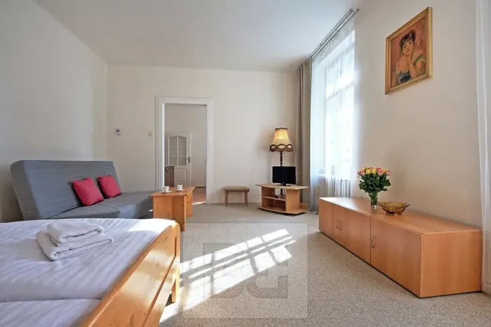 Pronájem bytu 2+kk, Praha - Nové Město, V jirchářích, 47 m2