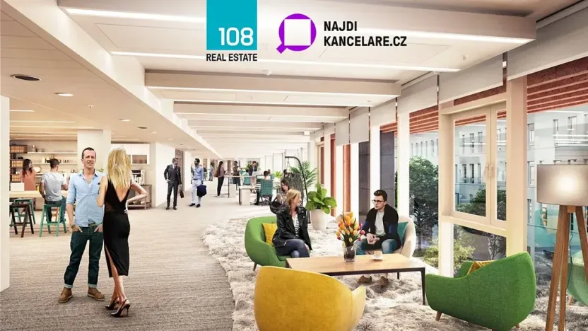 Pronájem kanceláře, Praha - Karlín, Rohanské nábřeží, 2000 m2