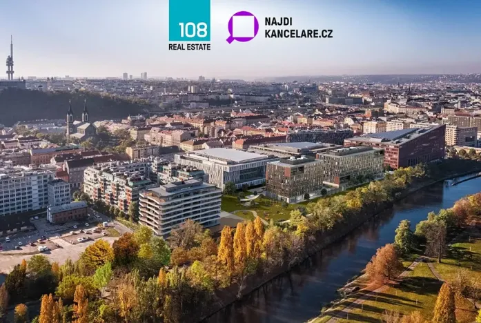 Pronájem kanceláře, Praha - Karlín, Rohanské nábřeží, 2000 m2