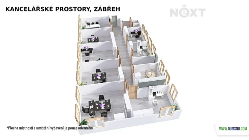 Pronájem kanceláře, Zábřeh, Na Řádkách, 17 m2