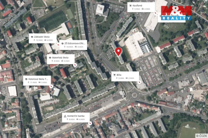 Prodej bytu 2+kk, Teplice - Trnovany, Přítkovská, 47 m2