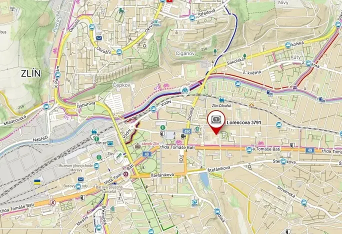 Dražba bytu 2+kk, Zlín, Lorencova, 53 m2