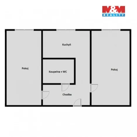 Prodej bytu 2+1, Orlová - Lutyně, Na Stuchlíkovci, 53 m2