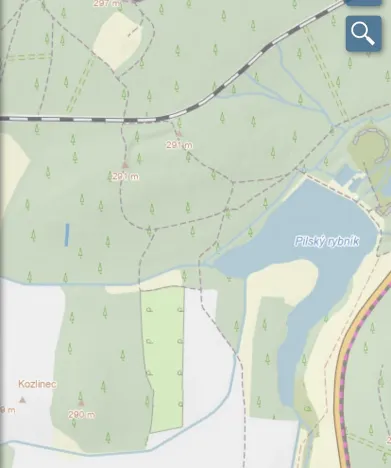 Prodej pozemku, Veliny, 180 m2