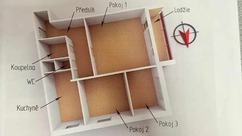 Prodej bytu 3+kk, Plzeň, Komenského, 67 m2