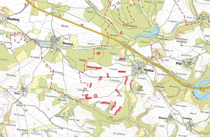 Prodej pole, Hořice, 66972 m2