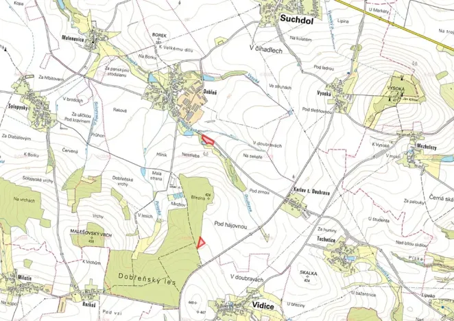 Prodej pole, Malešov, 22680 m2