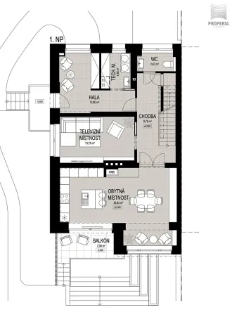 Prodej kanceláře, Brno, Obecní, 287 m2