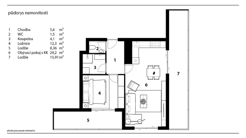 Prodej bytu 2+kk, Pardubice, Na Spravedlnosti, 53 m2