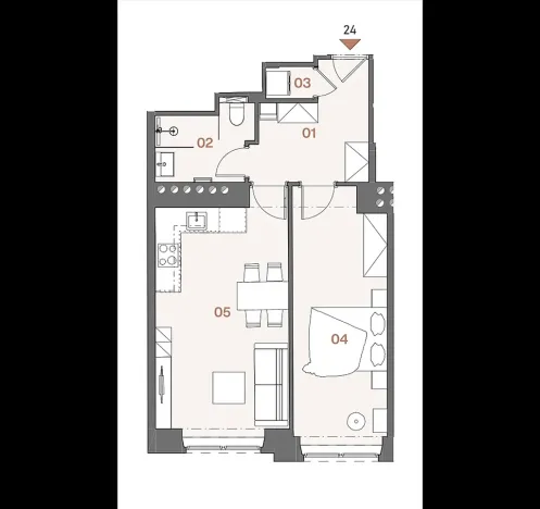 Prodej bytu 2+kk, Praha - Žižkov, Jana Želivského, 50 m2