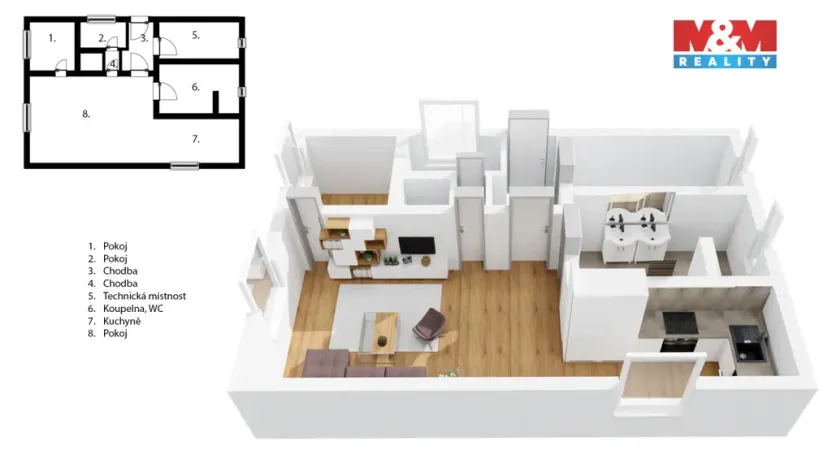 Prodej bytu 3+kk, Ústí nad Orlicí, Nádražní, 107 m2