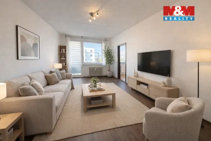 Prodej bytu 3+1, Strakonice - Strakonice I, Obránců míru, 66 m2