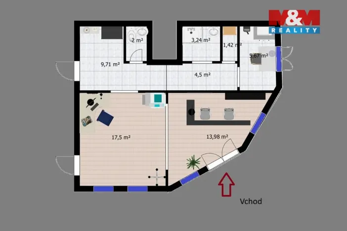 Pronájem obchodního prostoru, Kutná Hora - Hlouška, Pod Valy, 100 m2