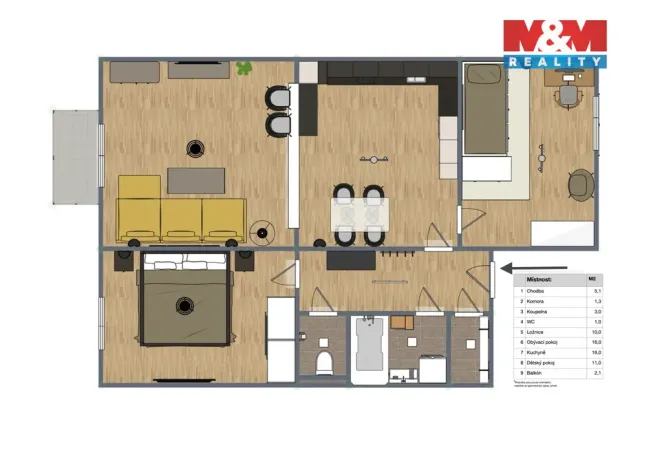 Prodej bytu 3+kk, Nehvizdy, Pražská, 65 m2