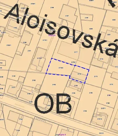 Prodej pozemku pro bydlení, Praha - Hloubětín, Aloisovská, 387 m2