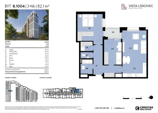 Prodej bytu 3+kk, Brno, 79 m2