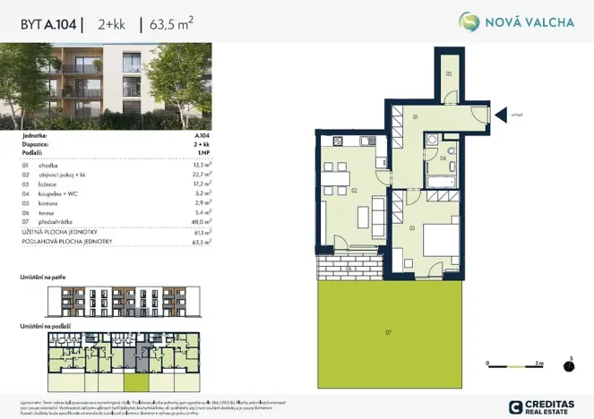 Prodej bytu 2+kk, Plzeň, 64 m2