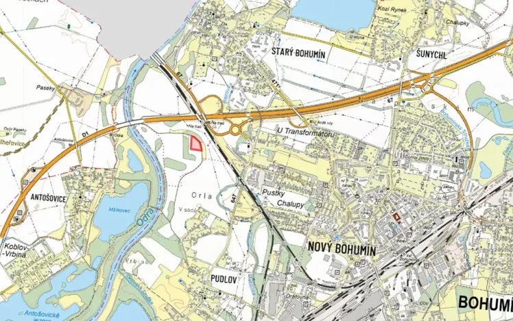 Prodej pole, Bohumín, 5283 m2