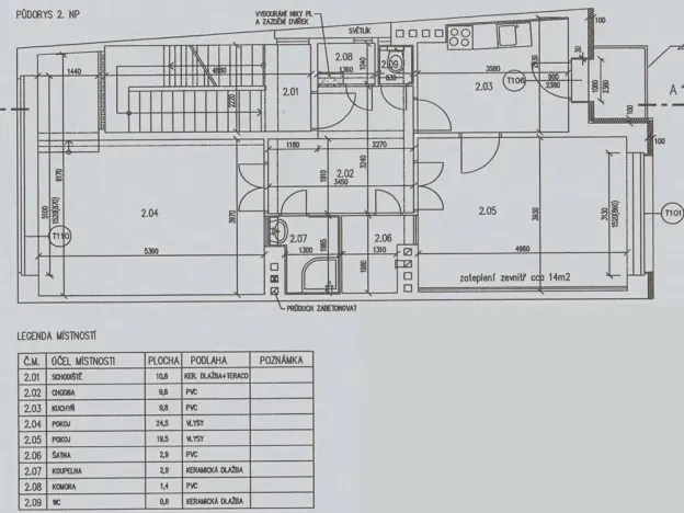 Pronájem bytu 2+1, Brno, Šeránkova, 76 m2