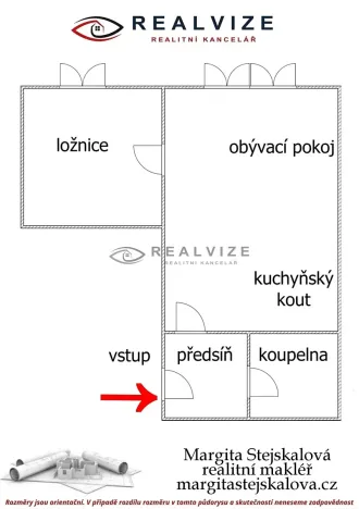Prodej bytu 2+kk, České Budějovice, Skuherského, 43 m2