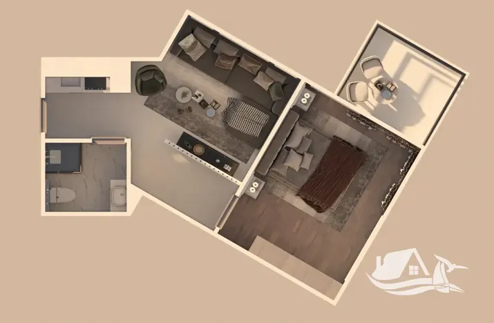 Prodej bytu 2+kk, Hurghada, Egypt, 51 m2