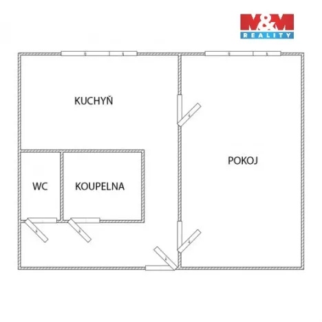 Prodej bytu 1+1, Karlovy Vary, Krymská, 37 m2