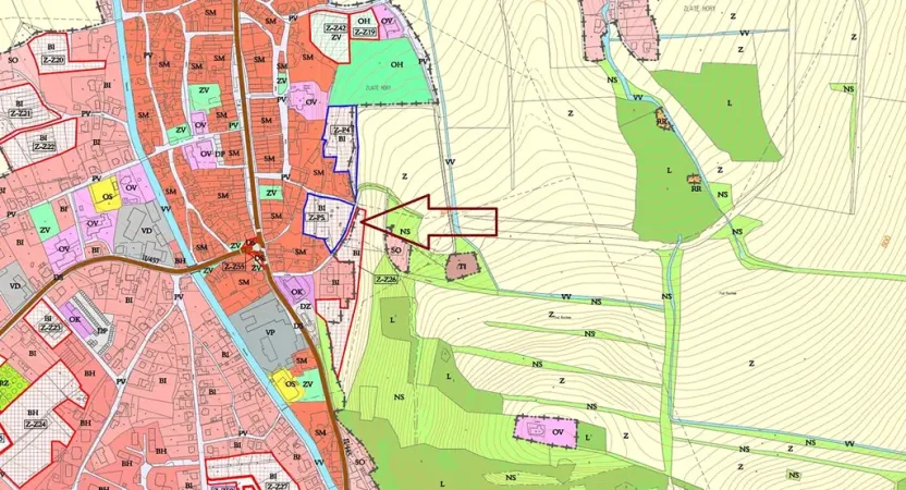 Prodej pozemku pro bydlení, Zlaté Hory, U Sv. Rocha, 5589 m2