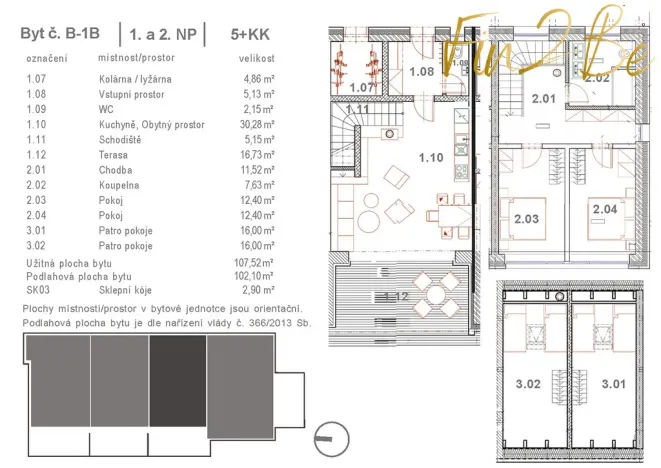 Prodej bytu 5+kk, Černá v Pošumaví - Dolní Vltavice, 108 m2