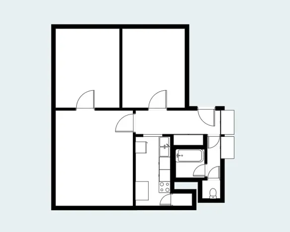 Pronájem bytu 3+1, Praha - Krč, Pacovská, 81 m2