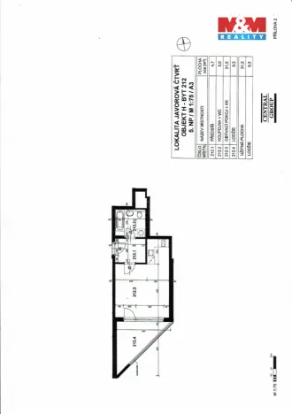 Pronájem bytu 1+kk, Praha - Horní Měcholupy, Mantovská, 31 m2