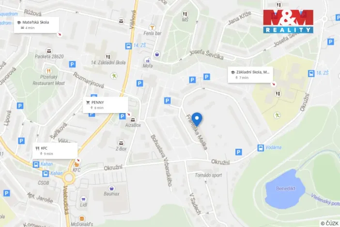 Pronájem bytu 3+1, Most, Františka Malíka, 67 m2