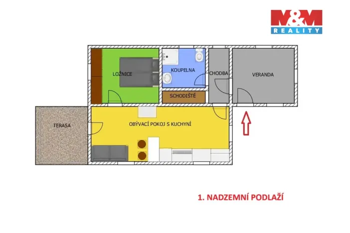 Prodej chaty, Samopše, 86 m2