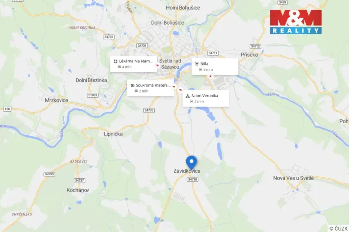 Prodej rodinného domu, Světlá nad Sázavou - Závidkovice, 85 m2