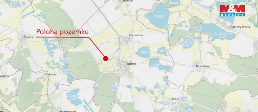 Prodej pole, Dubné - Křenovice, 2381 m2